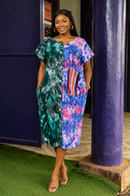 2 patch Tye dye dress