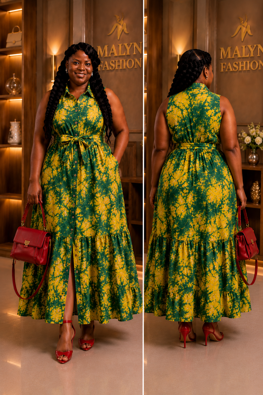 Graceful Tie-Dye Maxi Dress