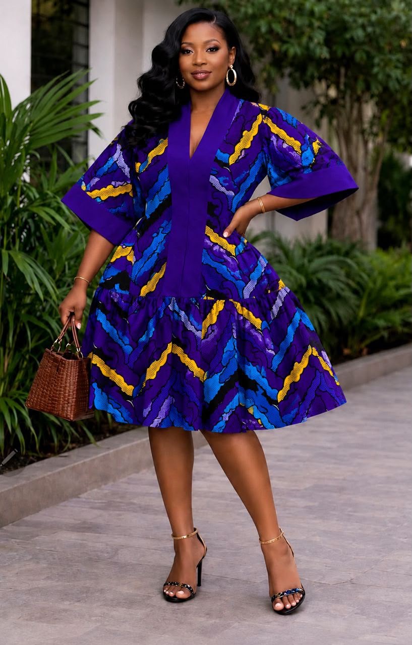 Royal Amethyst Flare Dress