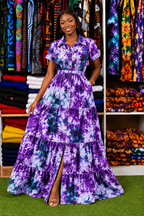 Maxi shirt dress