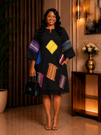 Asooke Patch Dress