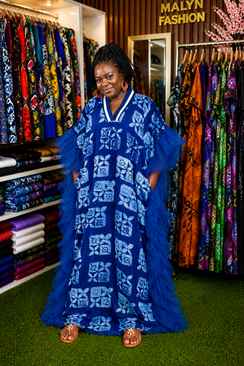 Adire  Luxe Boubou