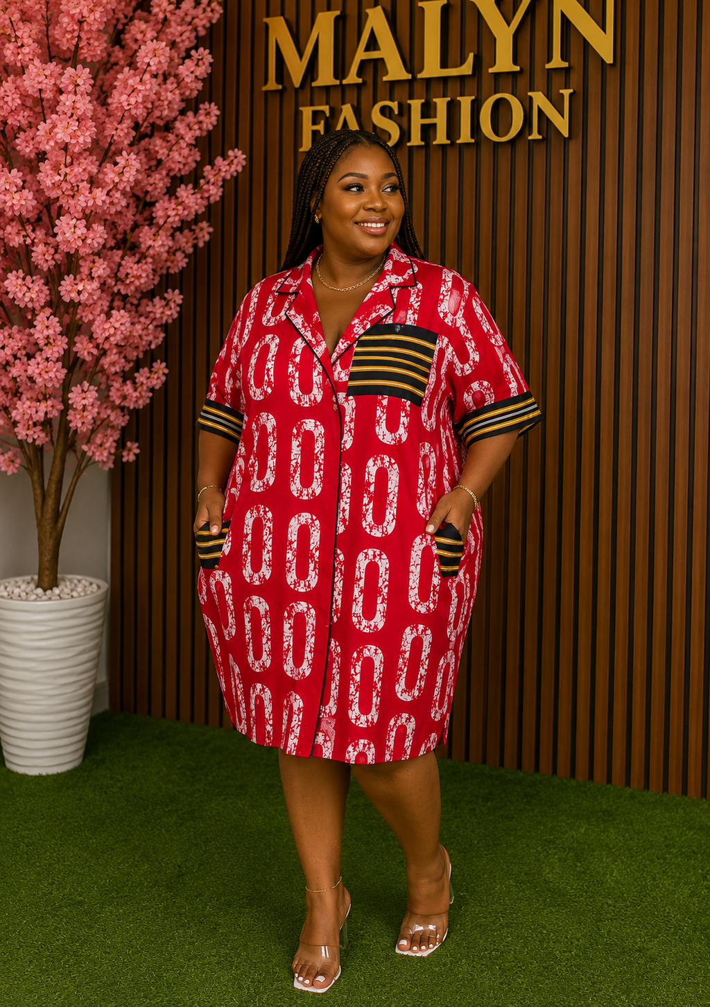 Classy shirt dress