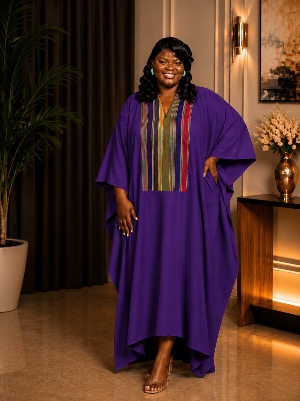 Midnight Heritage Kaftan