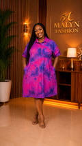 Tie-Dye Shirt Dress