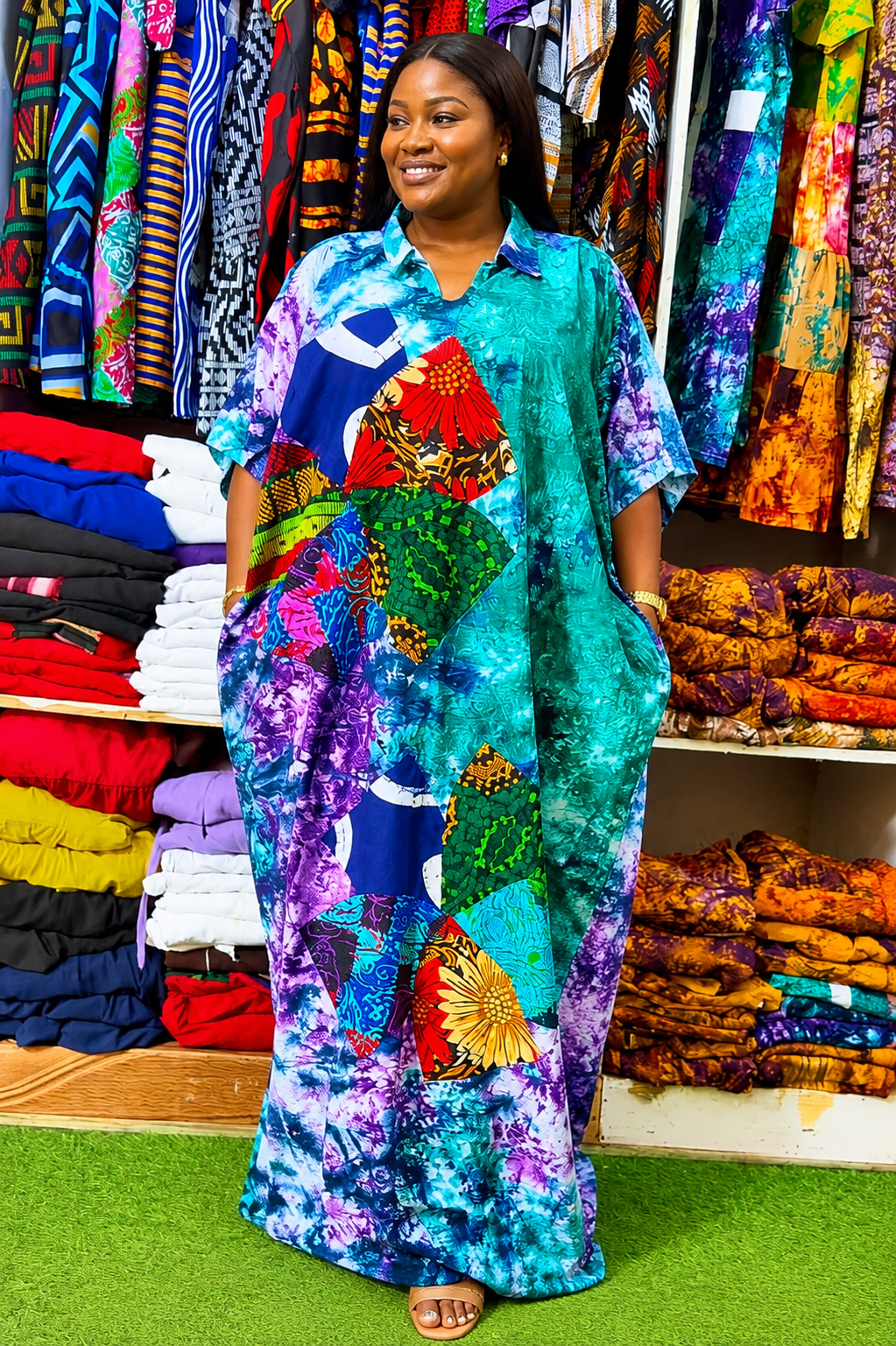 Tie-Dye Maxi Boubou