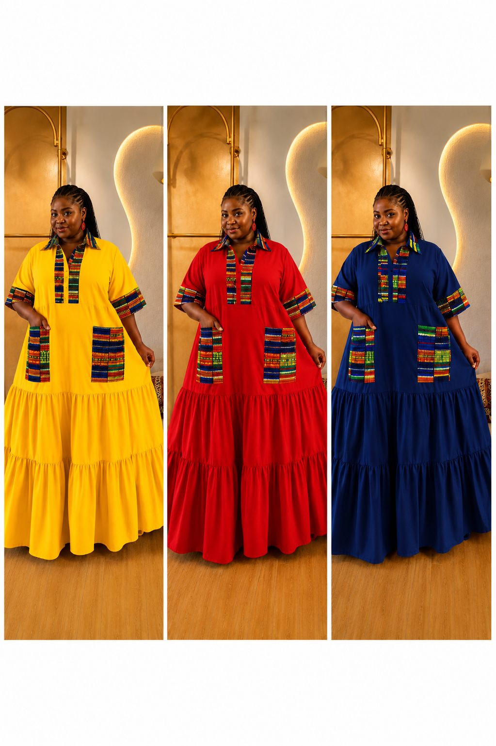 Heritage Harmony Tiered Maxi Dress