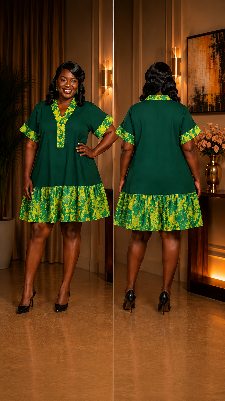 Ruffle Boubou Dress
