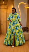 Ocean Breeze Shirt Maxi Dress