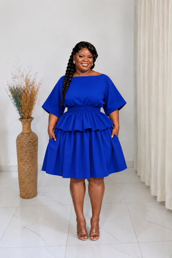 Smocked skirt and top
