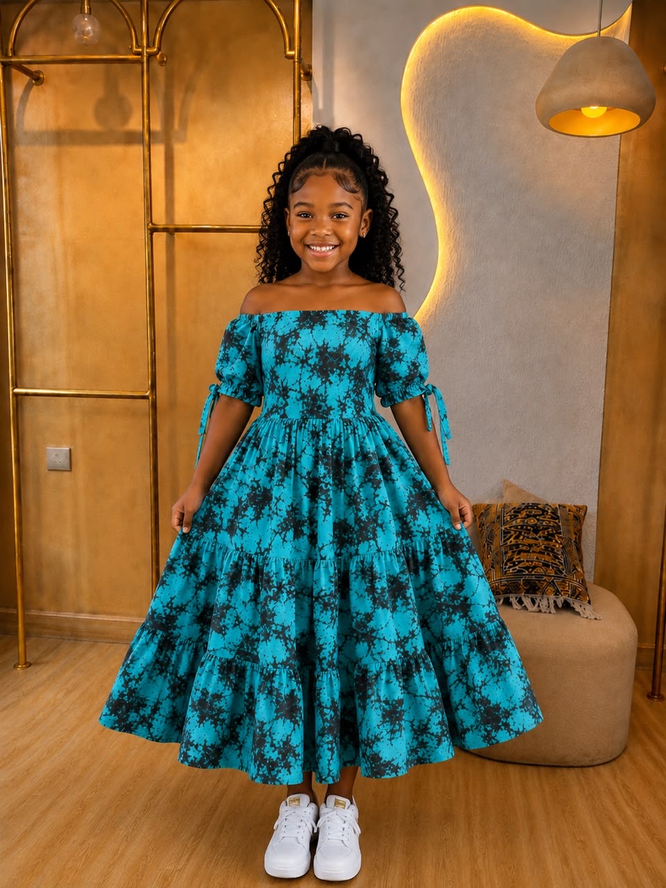 Children girl classic occasion dress