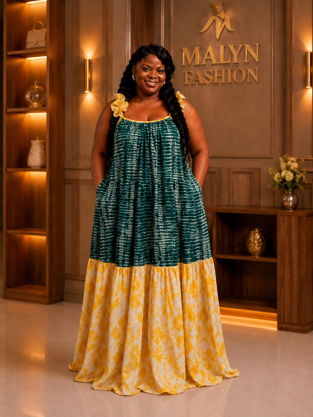 Adire Harmony Maxi Dress