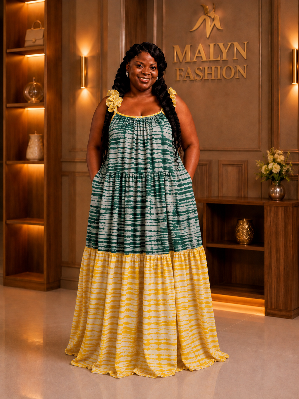 Adire Harmony Maxi Dress