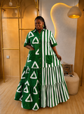 Malyn Fashion Heritage Shirt Maxi Dress