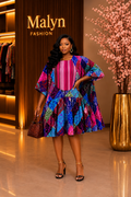 Elegant Flare Boubou Dress