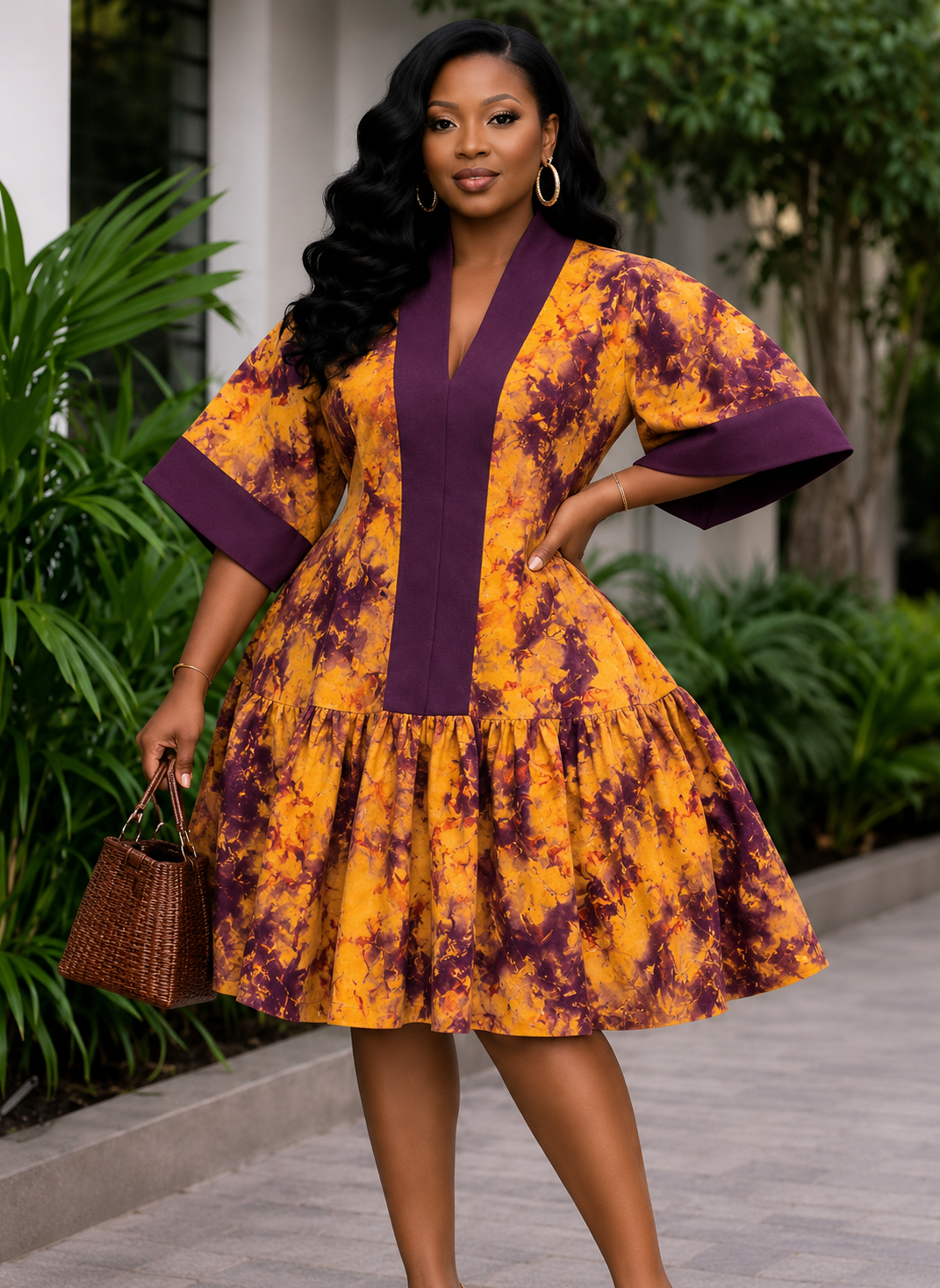 Ruffle Flare Dress