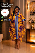 Elegant V-Neck Boubou Dress