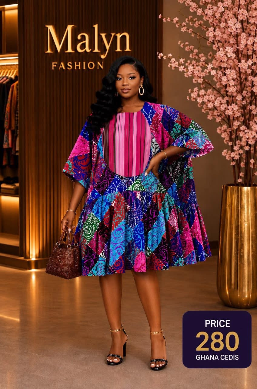 Elegant Flare Boubou Dress
