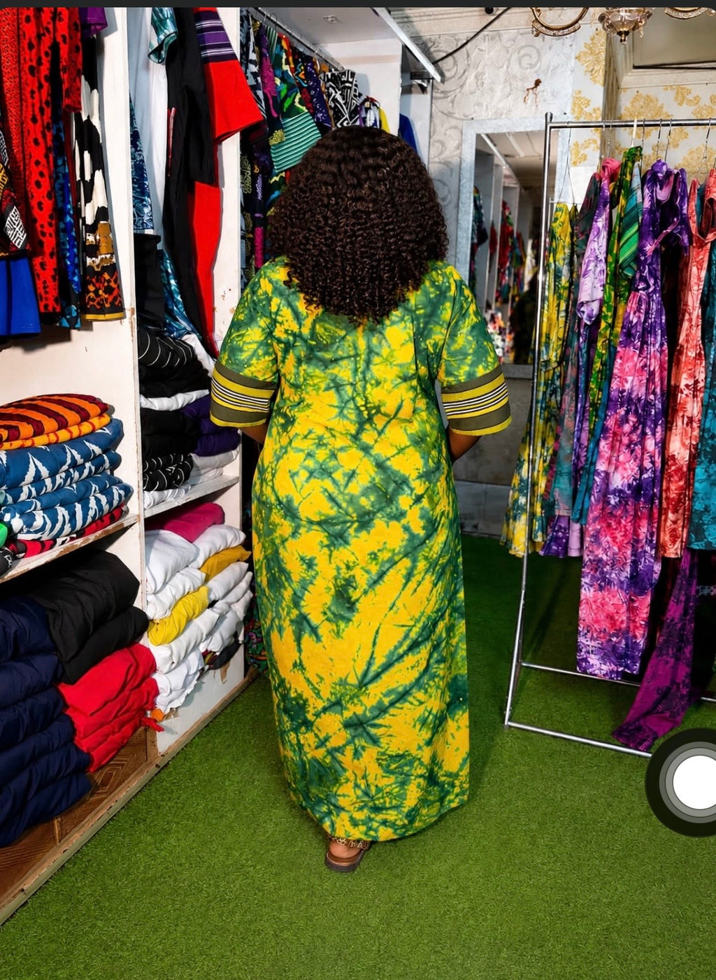 Emerald Harmony Bubu Maxi Dress