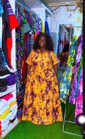 Button-Front Maxi Dress
