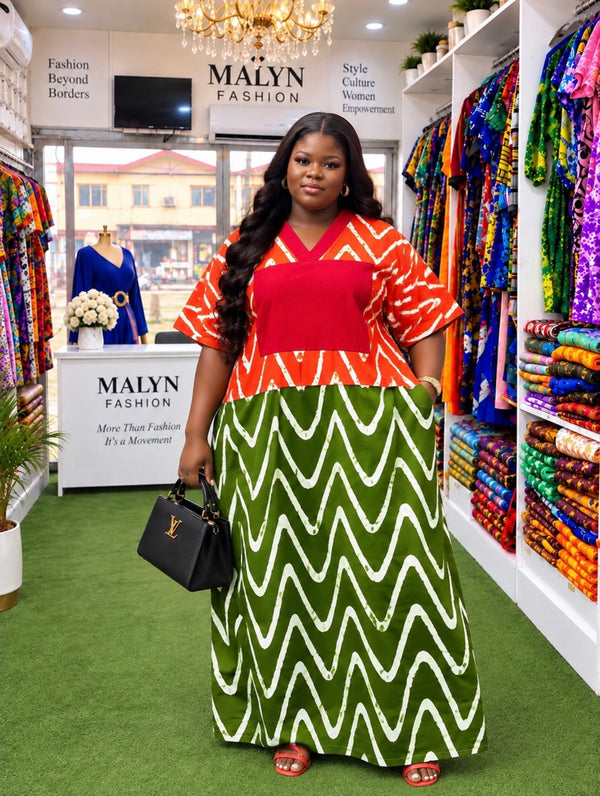 Sunset Harmony Boubou Dress