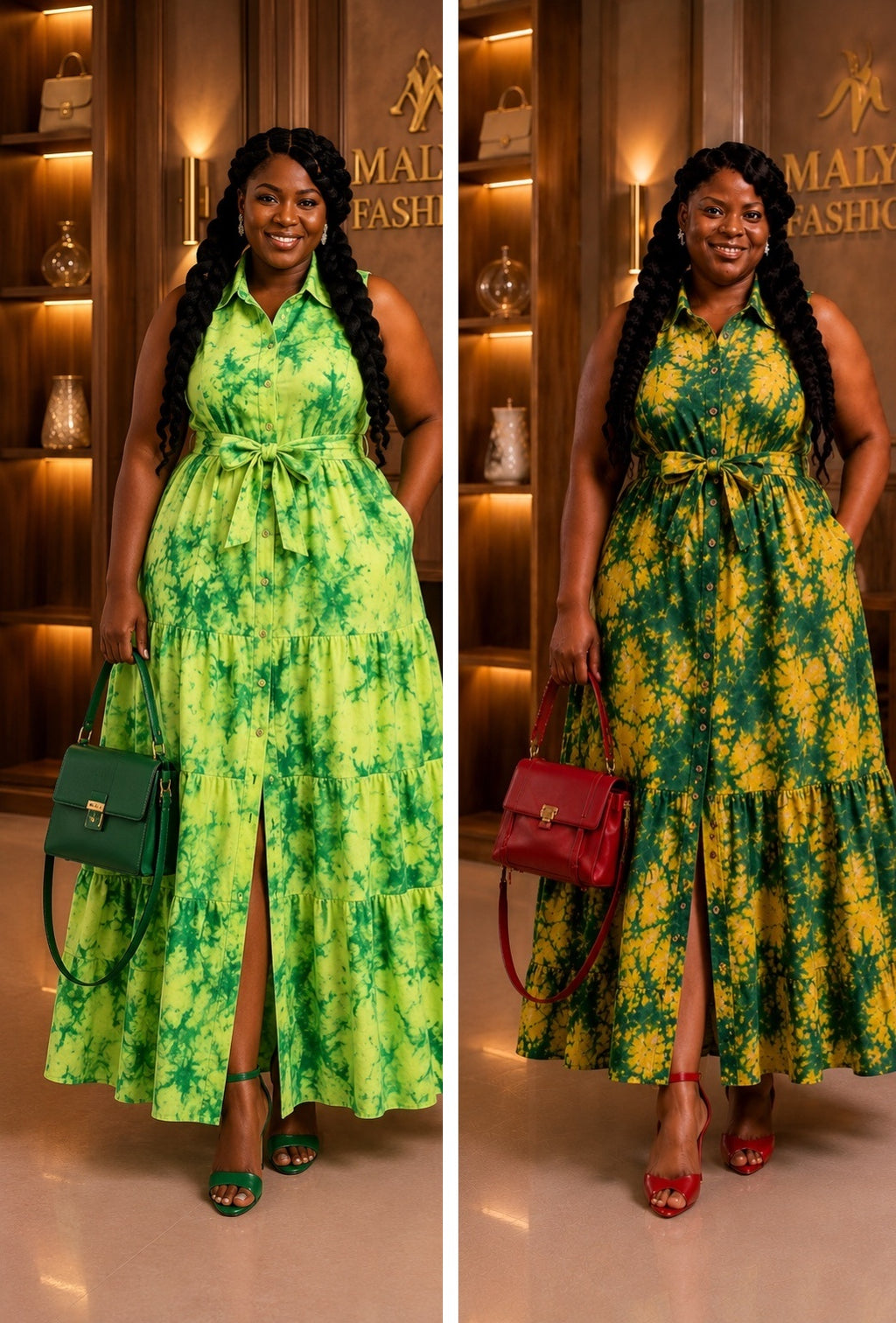 Graceful Tie-Dye Maxi Dress