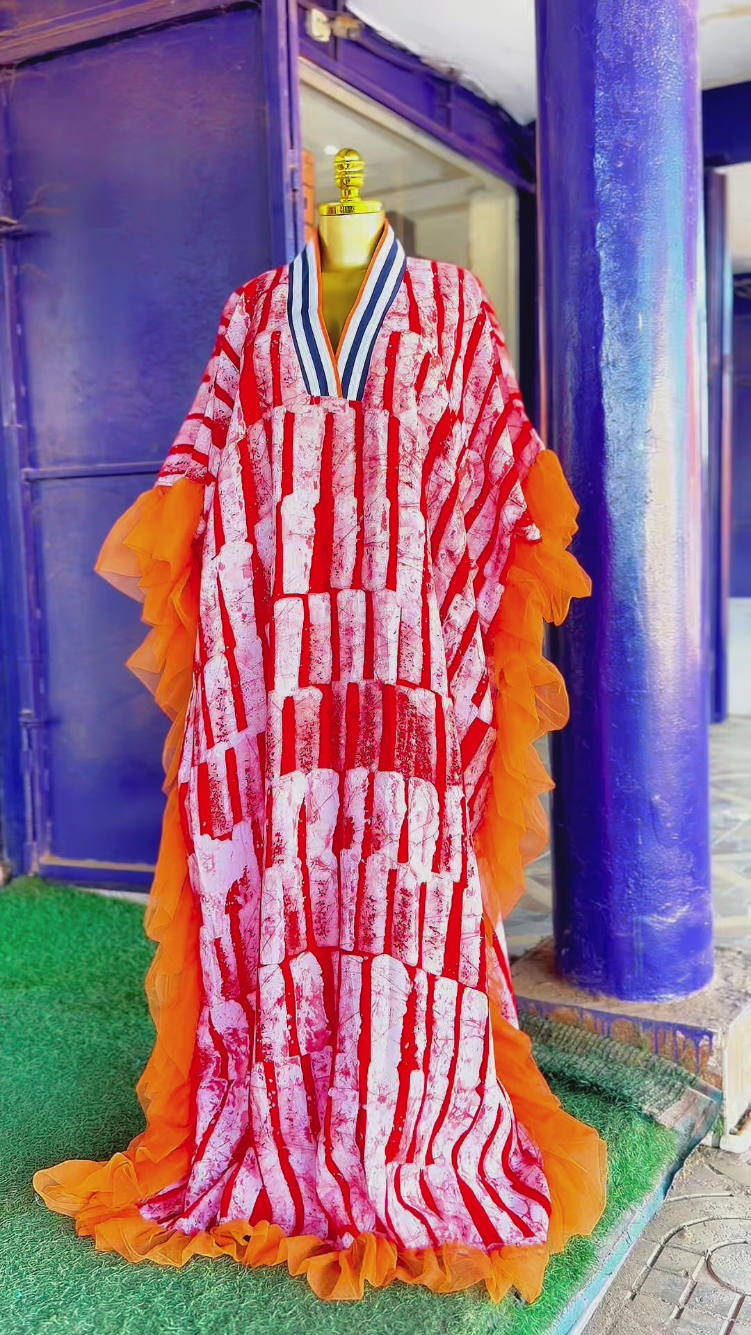 Elegant Ruffle kaftan