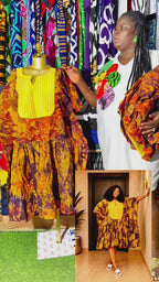 Elegant short Boubou Dress