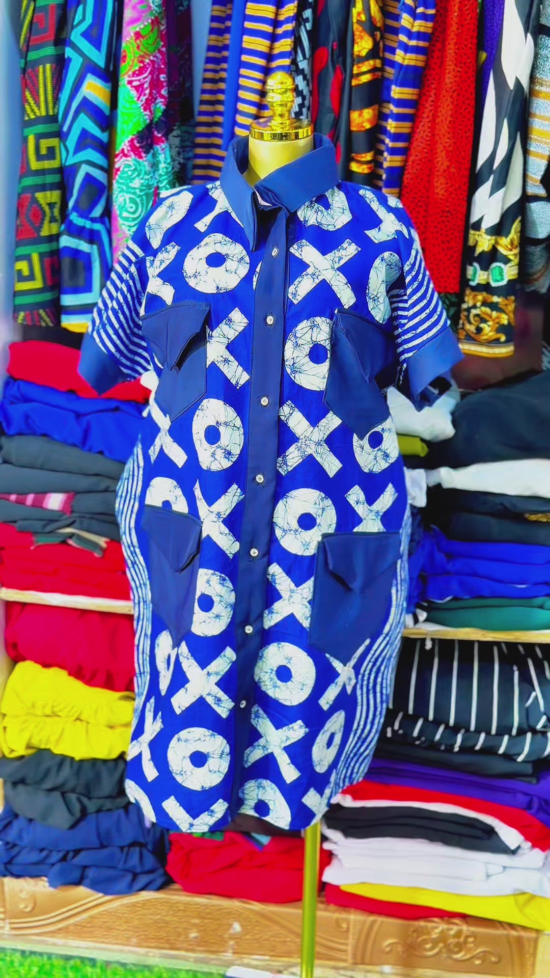 Royal BlueShirt Dress