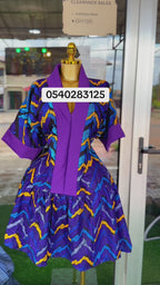 Royal Amethyst Flare Dress